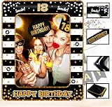 POPOYU 18th Birthday Decorations Giant Inflatable Photo Booth Frame 34Pcs Props view 5