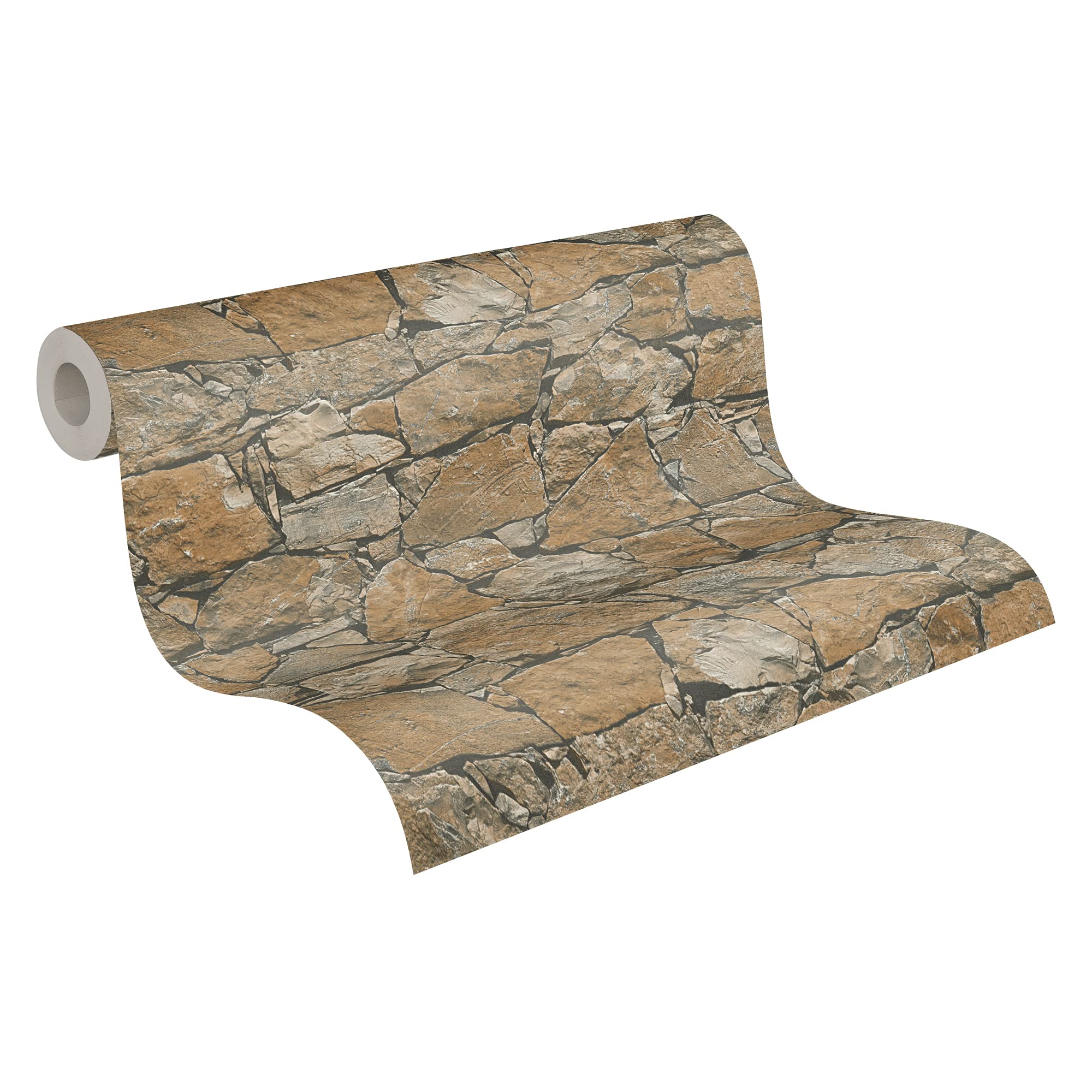 A.S. Creation 95863-1 10.05 x 0.53 m Stone Wallpaper - Brown