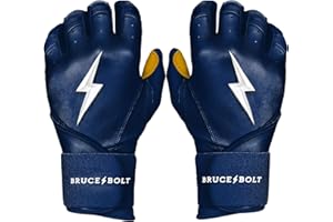 BRUCE BOLT Original Series Long Cuff Batting Gloves - Multiple Colors - Adult & Youth Sizes