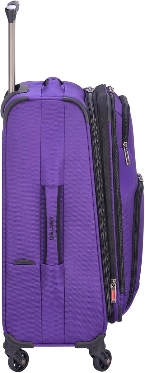 delsey purple lightweight luggage
