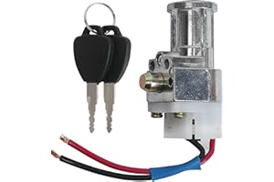 MARSRUT E-Bike Battery Lock Replacement Part with 2 keys, Charger Ignition On/Off Switch Cylinder Locks Bigger Head Type for Motorcycle Electric Bicycle Scooter Motorcycle ATV Universal Accessories Heavy Load