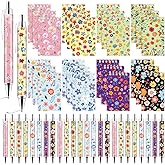 48 PCS Floral Pens Flower Ballpoint Pens Flower Notepads Set Back to School Gift Employee Gifts School Office Supplie, Wedding Favors, Floral Design, Bridal Shower Office Home Party Present Giving