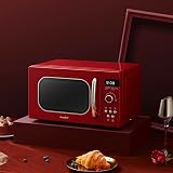 COMFEE Retro Style 800W 20L Microwave Oven Passionate Red CM-M202RAF(RD) view 2