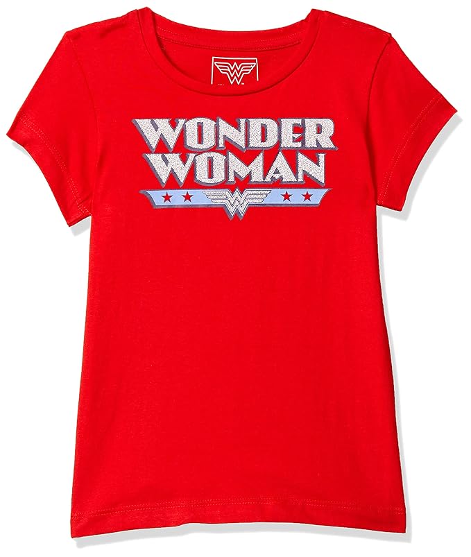 Buy Wonder Woman By Kidsville Regular Fit Girl TShirt at Amazon.in