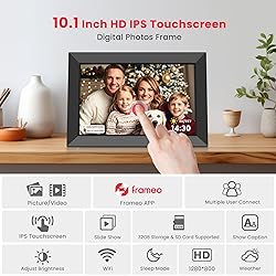 Frameo 10.1 Inch Digital Picture Frame, Smart WiFi