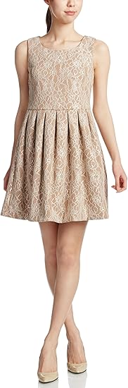 Amazon ロペピクニック Rope Picnic レースボンディングノースリーブワンピース ワンピース チュニック 通販