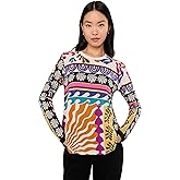 Johnny was Womens The Janie Favorite Long Sleeve Crew Neck Swing Tee