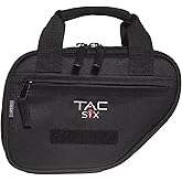 Allen Company Tac-Six Tactical Pistol Case - Soft Handgun Bag - Black and Camo, Battalion 10IN