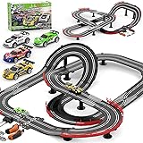 2 in 1 Slot Car Race Track Sets with 4 Slot