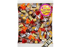 QUEEN JAX Assorted Chocolate Candy Variety Pack - 10 Lb Bulk Candy Chocolate Mix - Individually Wrapped Chocolate Sweets - Easter Variety