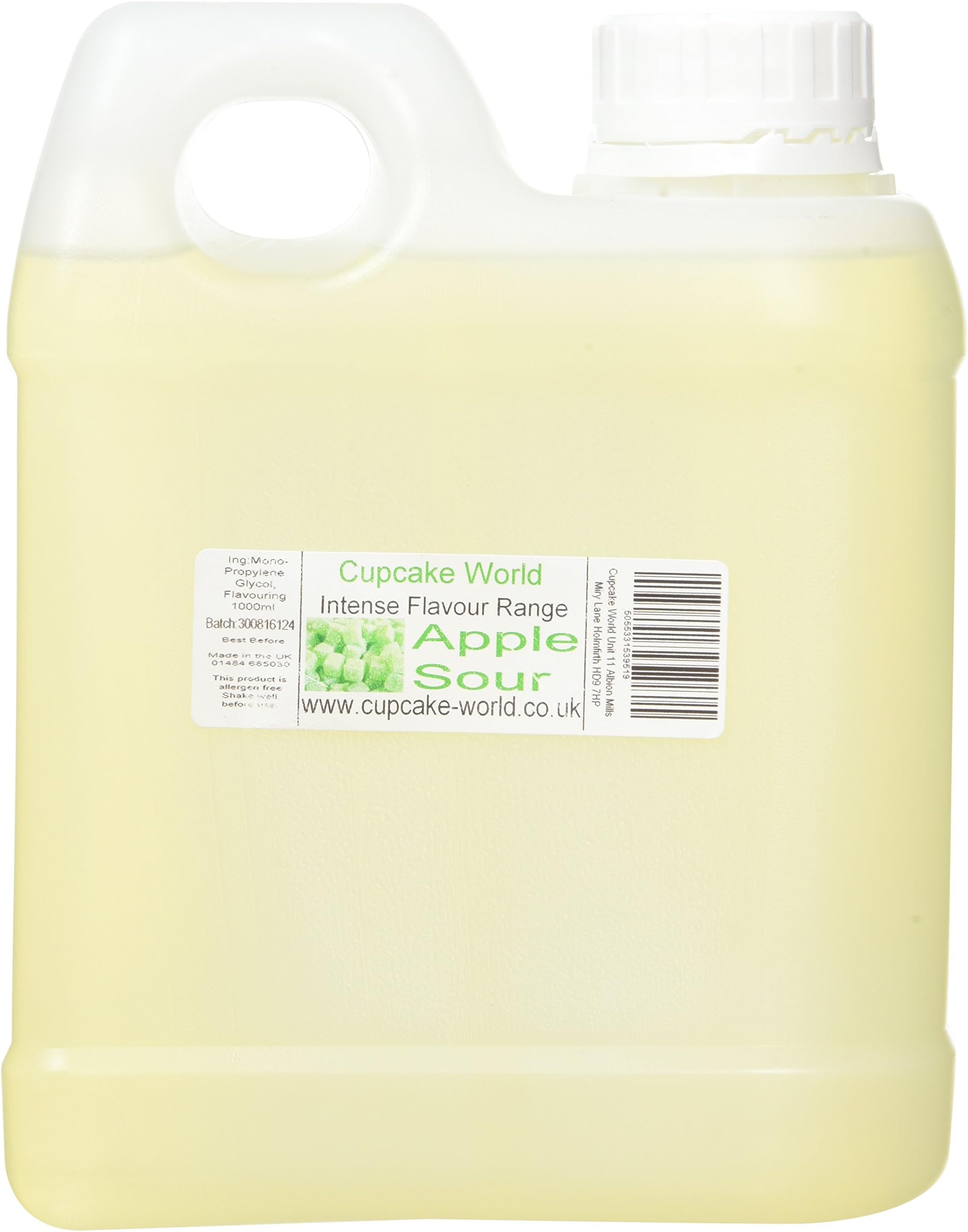 Cupcake World Apple Sour Intense Food Flavouring 1000 ml