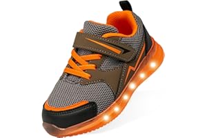 Floranate Flora LU1 Light Up Shoes Toddler Size 5 to Little Kid Size 12 for Boys and Girls