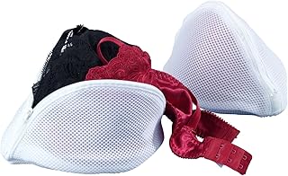 WENKO 73721100 Feinwäschenetz Weiß - 2er Set, mit Reißverschluss, BH-Wäschenetz, Polyester, 21 x 12 x 11 cm, Weiß