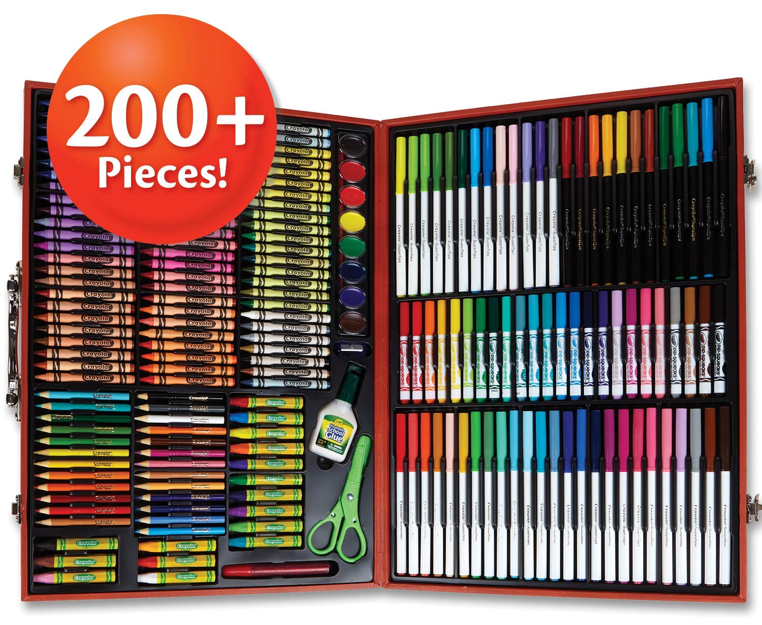 Crayola Masterworks Art Case, Over 200 Piece, Gift for Kids, Age 4, 5, 6, 7