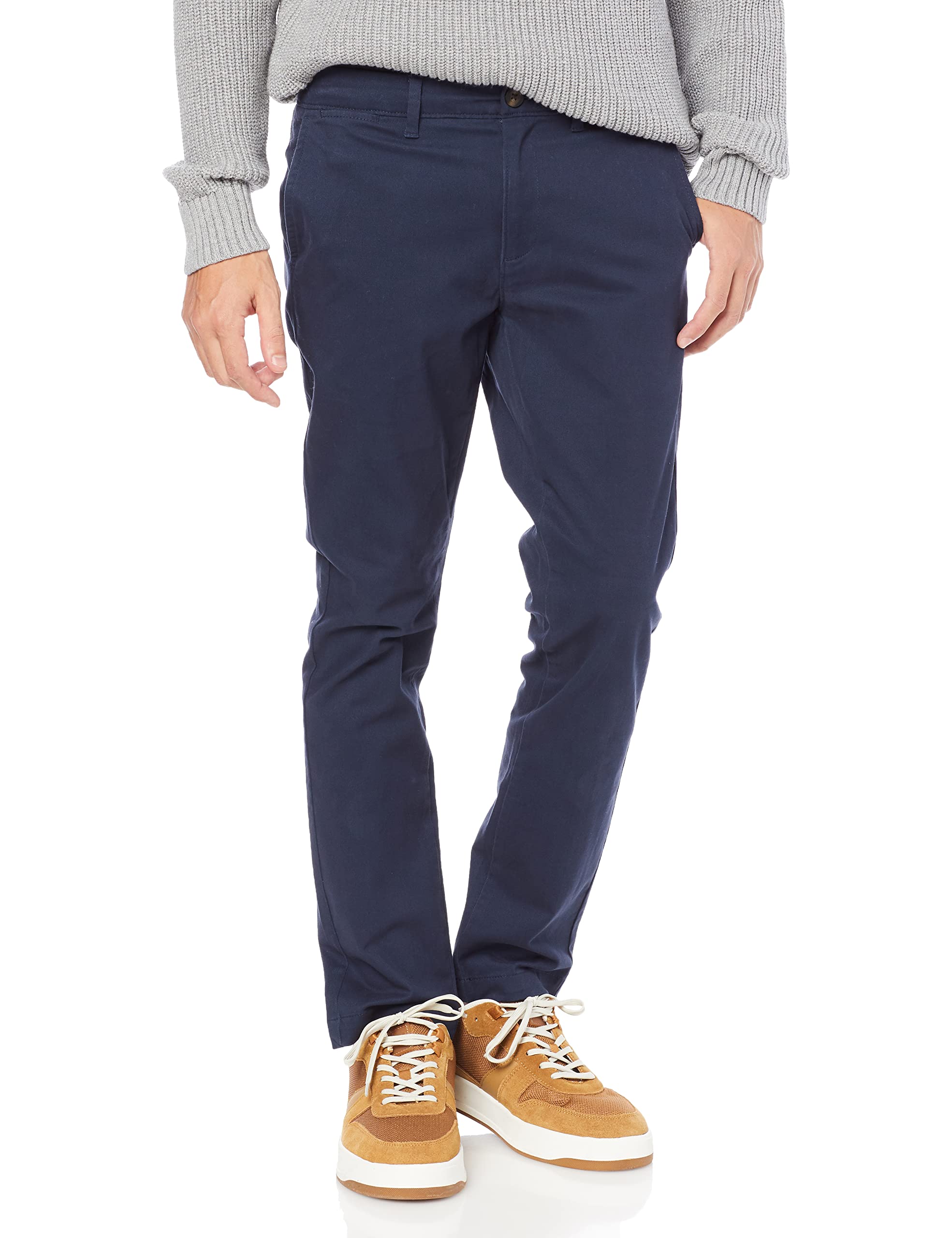 Photo 1 of Amazon Essentials Men's Skinny-Fit Casual Stretch Chino Pant, Dark Navy, 35W x 29L
