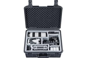 Lykus PVC1 Waterproof Hard Case with Padded Dividers for Cameras, Lenses, Dual DJI Mavic/Air/Mini Drones
