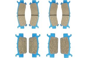 CHABUSHI Ceramic Brake Pads Kit Front and Rear Compatible with Honda Talon Pioneer 1000 SXS 2/4 Seater 2016-2022, Talon 1000 R/X 2019-2022 Replacement Brake Pads Set
