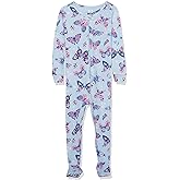 The Children's Place baby-girls And Toddler Long Sleeve 100% Cotton Zip-front One Piece Footed Pajama