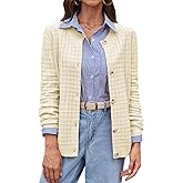 BAISHENGGT Women's Knit Cardigan Sweaters Casual Fall Fashion Long Sleeve Button Down Trendy Outerwear