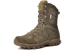 XPETI DUTY Men's X-FORCE 8'' Leather Military Boots Waterproof Tactical Boots