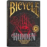 Bicycle Playing Cards Hidden Premium Poker Playing Card Deck with Secret Societies Illustration.
