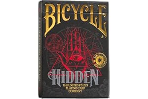 Bicycle Playing Cards Hidden Premium Poker Playing Card Deck with Secret Societies Illustration.