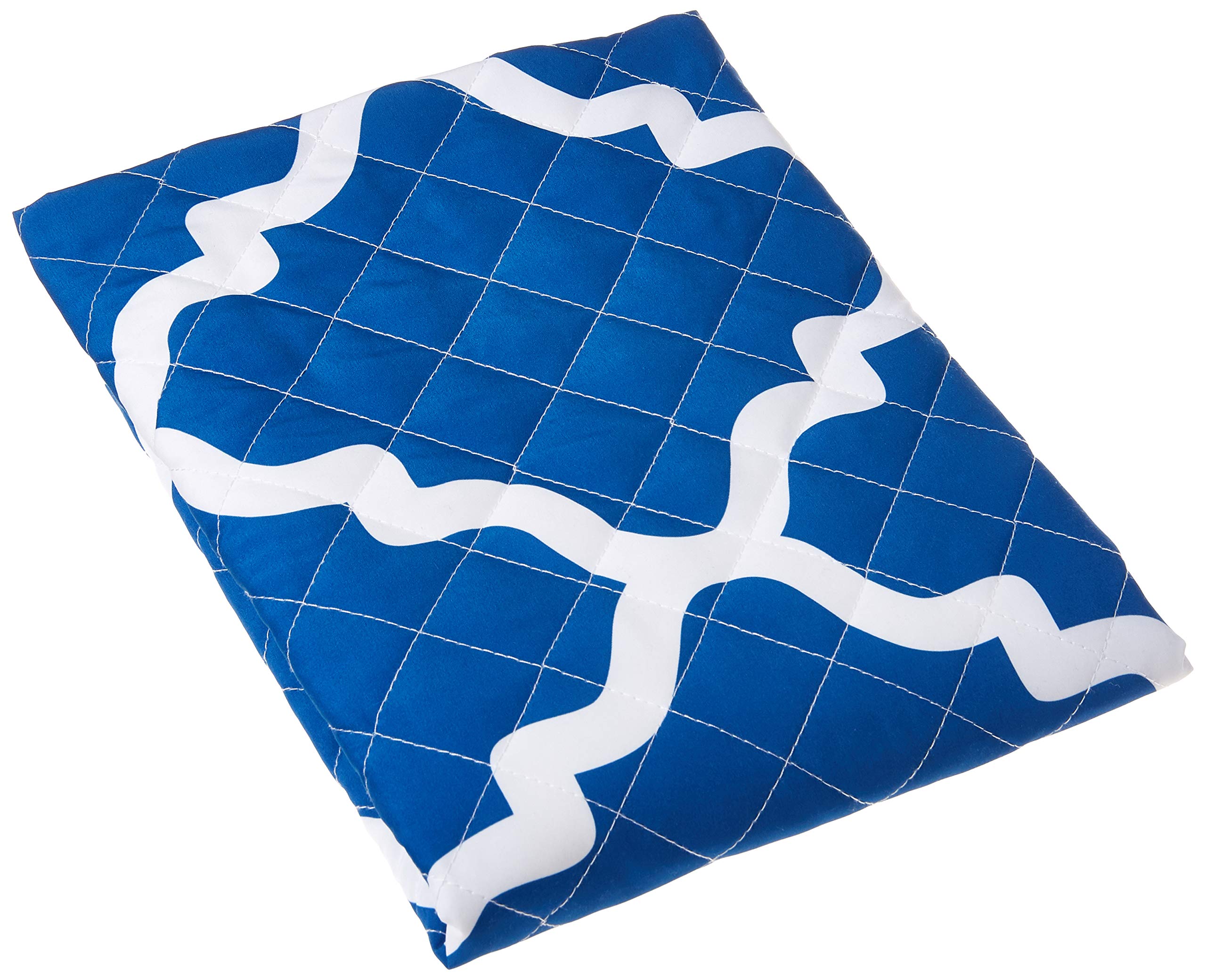 HealthSmart Wedge Pillow Cover for Bed Wedges, Wedge Pillow Case, with Rip & Spill Protection, Fits 24 x 24 x 7 Inch Wedges, Blue Moroccan