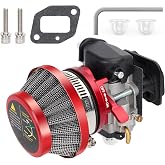 15mm Carburetor Air Filter Kit 43cc 47cc 49cc 2 Stroke Scooter ATV Quad | 15mm carb &amp; air filter fits pocket bike, mini ATV, gas scooter.Boost throttle, lift engine power and upgrade fuel efficiency