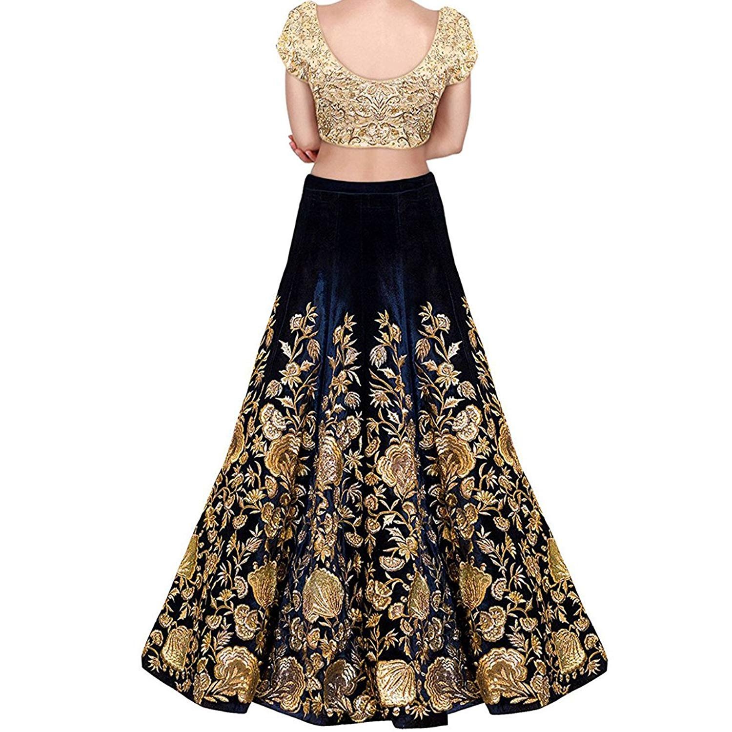 anghan brothers velvet lehenga choli