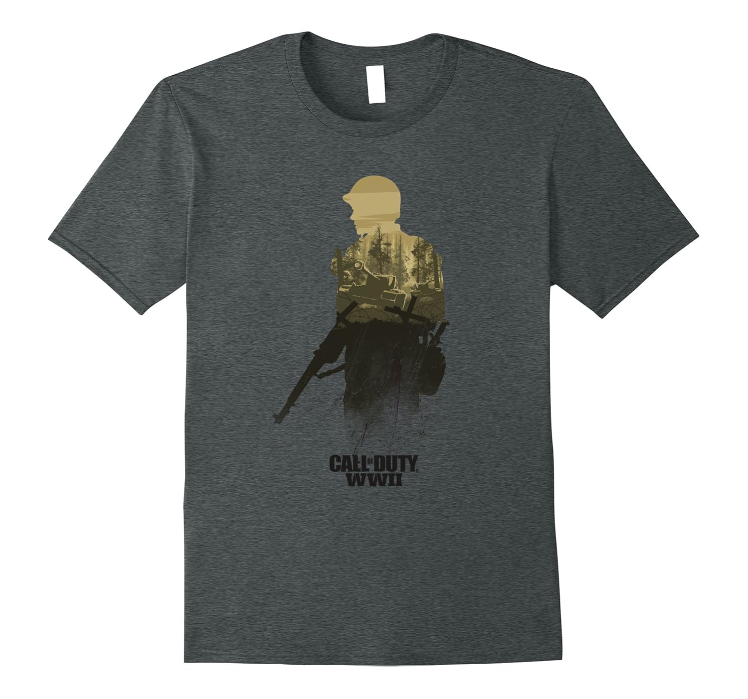 Call of Duty WWII - Forest Front Line T-Shirt-Rose