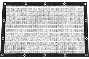 BXAEYIPOR 80% Shade Cloth-Silver Shade Cloth for Garden Lawn Pergola Greenhouse,Chicken Coop,Kennels,Shade Cloth with Grommets,Simple Hanging Shade Covers