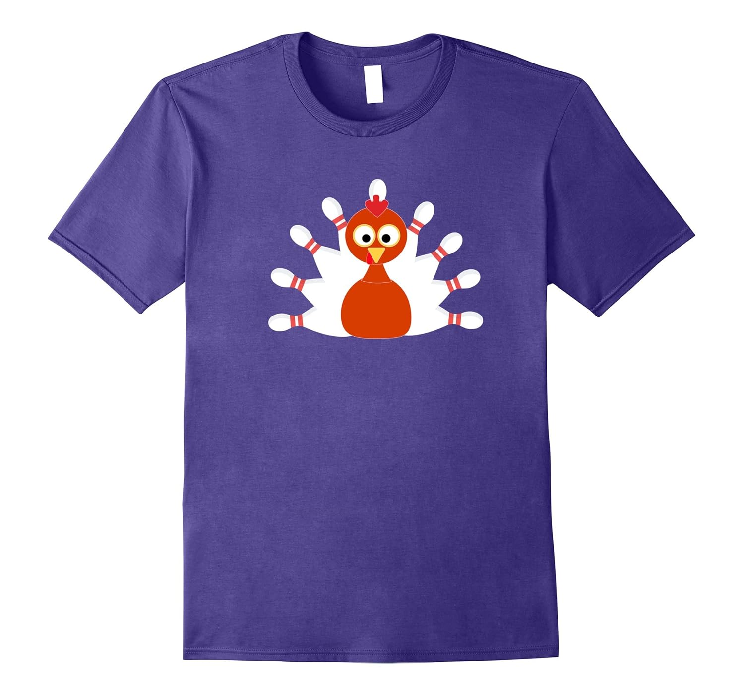 Sports Turkey and Bowling Shirt - for Thanksgiving-Rose