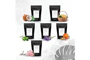 Yogti [Made in Canada] Epsom Bath Salts - 6 Pack, 1.8 Kilo - 300g each, Body and Foot Soak, - Made with Unique Oils Eucalpytu
