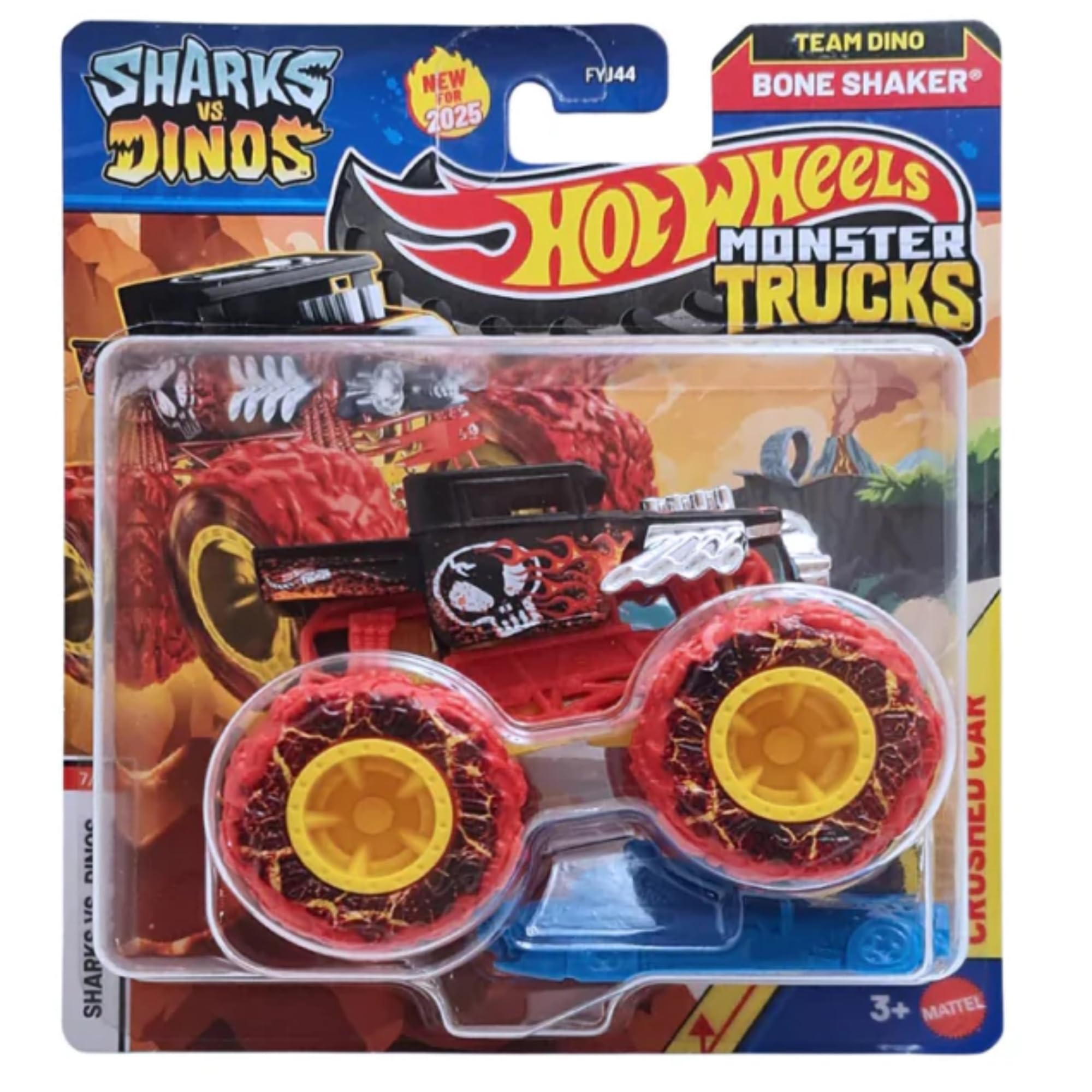 Hot Wheels Monster Trucks - (Sharks v Dinos Bone Shaker - JCD91)