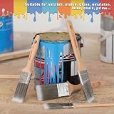 WORKPRO 4 Pcs Professional Paint Brush Set 25 38 50 mm PBT Handles Wood view 6