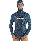 Cressi Hunter Hooded Rash Guard Top Long Sleeve Rash Guards