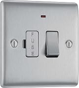British General BG Nexus Metal Switched Fused Connection Unit 13A LED