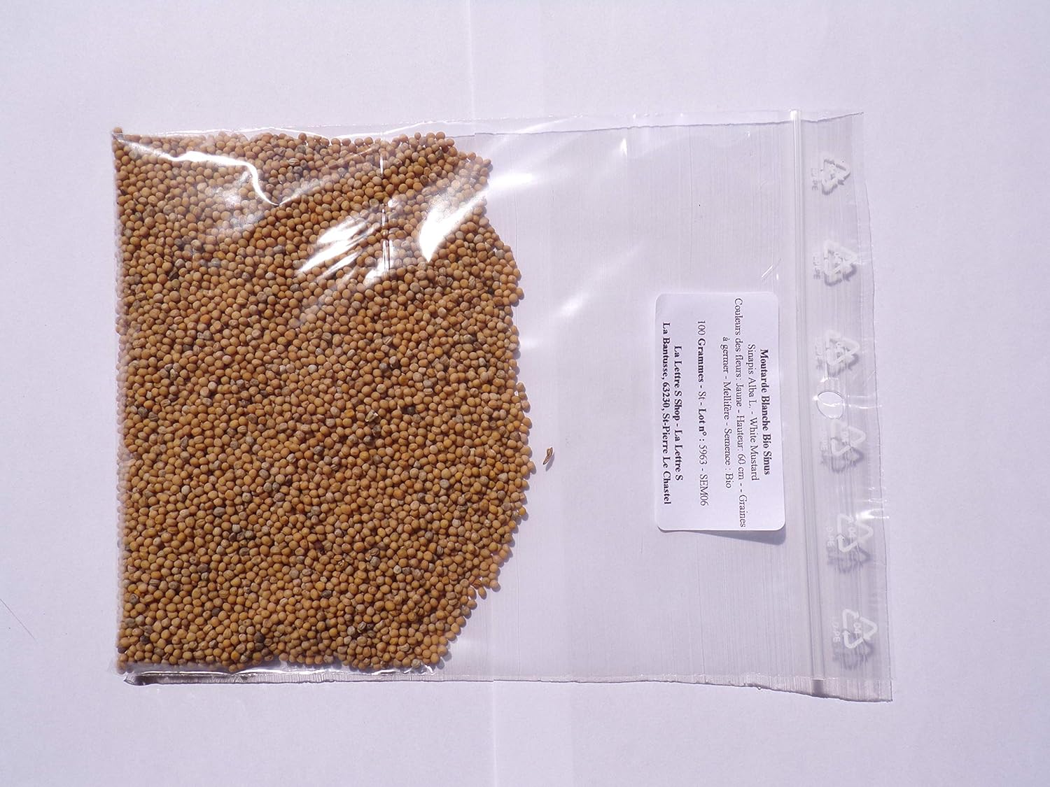 Moutarde Blanche Bio Sinus 100 Grammes Sinapis Alba L