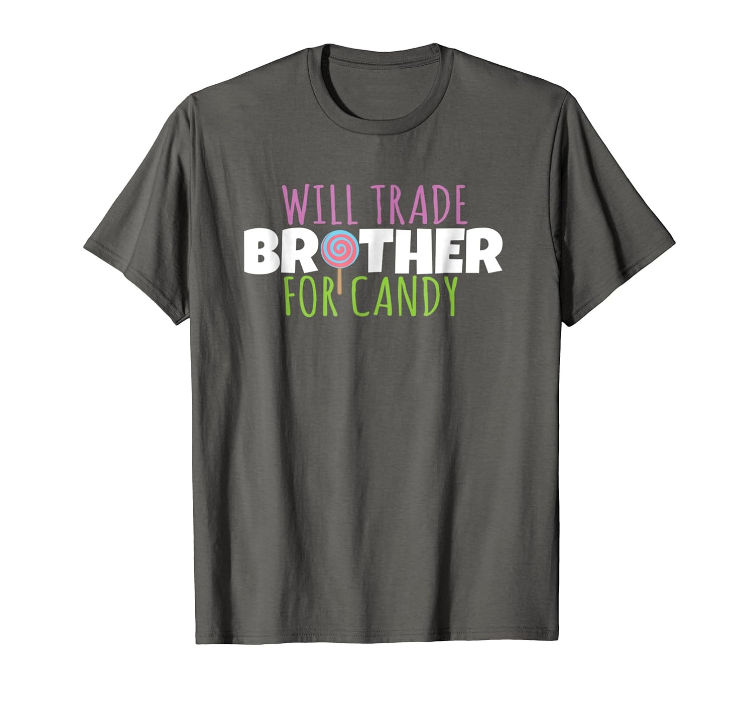 Will Trade Brother for Candy T-Shirt Halloween Costume Tee-Rose