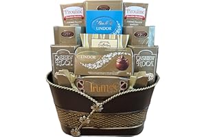 Chocolate Treats Gift Basket - Chocolate Candy Gift Baskets for Special Occasions Christmas Baskets, Birthday Gifts, Graduati