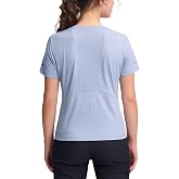 Pioneer Camp Women's Lightweight Breathable Mesh Athletic Shirt Flattering Fit Quick Dry Workout Top for Hiking Running Gym
