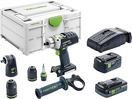 Perceuse Visseuse A Percussion Sans Fil Festool Pdc 18 4 5 2 4 0 I Set Xl Sca Quadrive Amazon Fr Bricolage