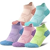 Gonii Compression Athletic Socks Cushioned Anti-Blister Comfort Fit Ankle Socks 5-6 Pairs