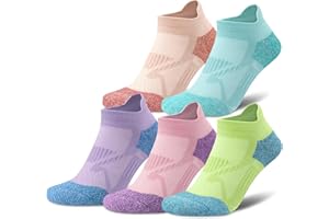 Gonii Compression Athletic Socks Cushioned Anti-Blister Comfort Fit Ankle Socks 5-6 Pairs
