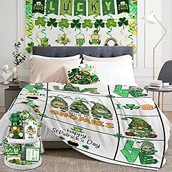 Ivarunner Spring Blanket Shamrock Blanket Cute