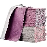 OstWony Small Reusable Cleaning Cloths,6 x 10 inch,11PCS,Absorbent Dish Rag | Small Reusable Cleaning Cloths,Super Absorbent Multipurpose Dish Cloths,for Furniture Rags,Tableware Quick-Drying Towels