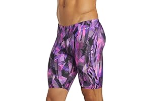 Sporti Men's Athletic Swimwear Jammers Printed Pattern Racing & Training Swimsuit Jammer for Men Durable Long Lasting