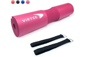 Virtee Barbell Pad for Squats, Lunges and Hip Thrusts - Weight Lifting Bar Cushion Pad Protector for Neck and Shoulder - Fit Standard and Olympic Bars