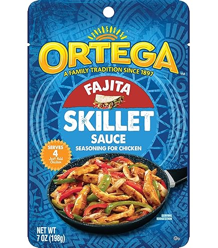 Amazon.com: Ortega Fajita Skillet Sauce, 7 Ounce (Pack of 6