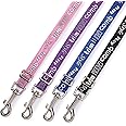 Top Performance Adjustable Grooming Loops - Versatile Nylon Loops to Secure Dogs on Tabletops While Grooming - Graffiti, ¼", Purple, Pink, Blue and Black, 4-Pack